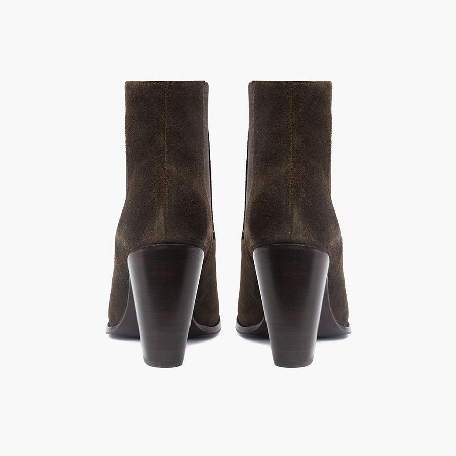 Thursday Boots Avenue Suede Laarsjes Dames Olijfgroen | NL233FDN