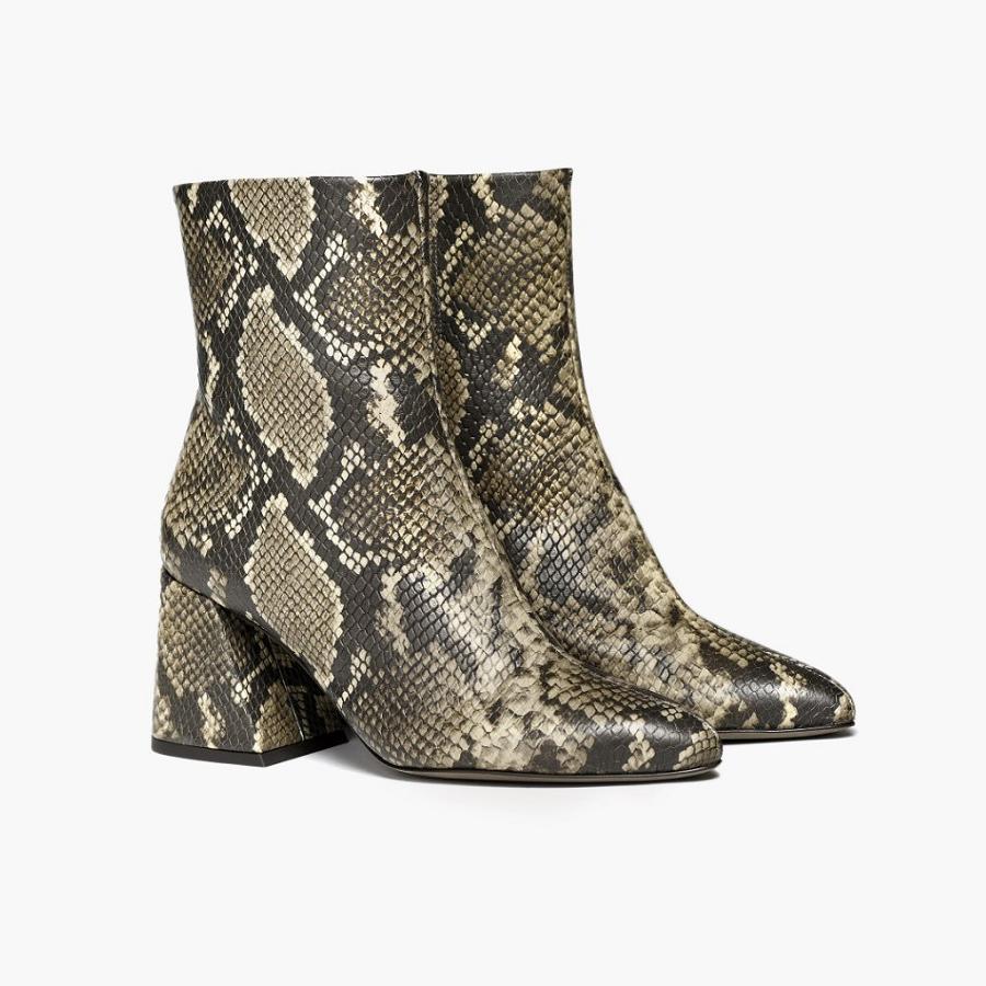 Thursday Boots Boots Heartbreaker Leren Hoge Hakken Dames Slangenprint | NL204JPQ