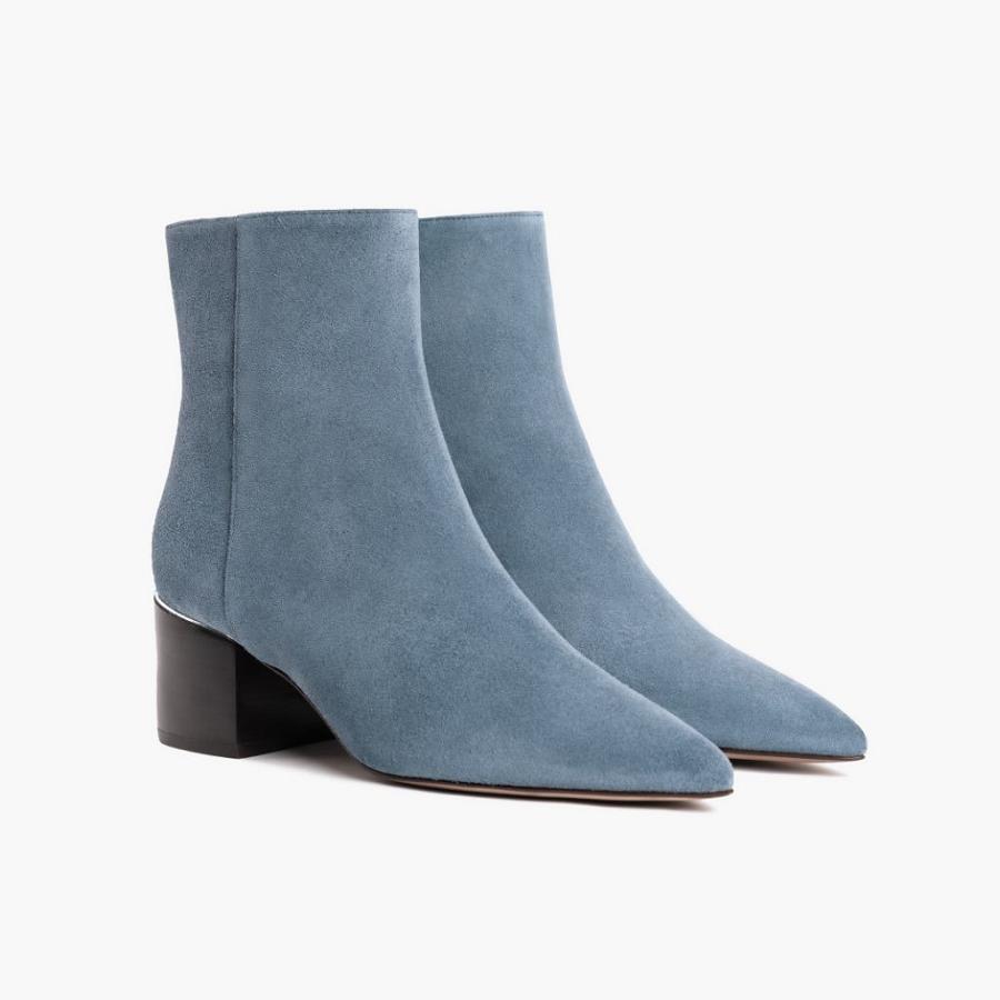 Thursday Boots Boots Luna Suede Hoge Hakken Dames Blauw | NL193WNB