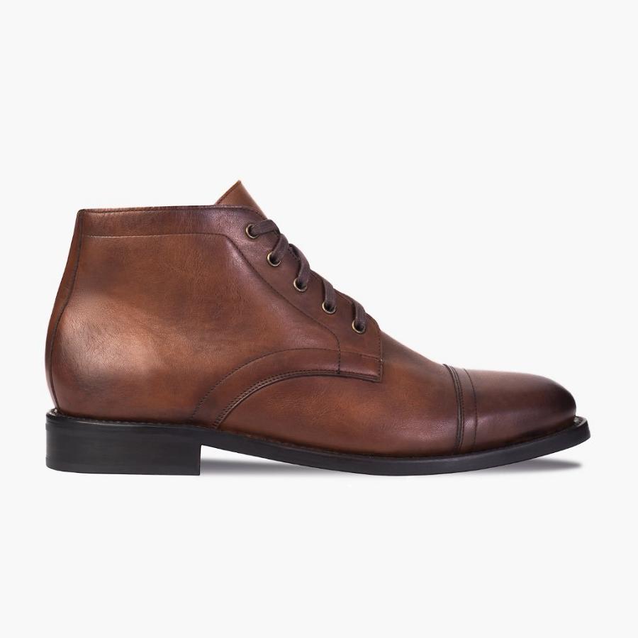 Thursday Boots Cadet Leren Chukka Laarzen Heren Bruin | NL78DFM