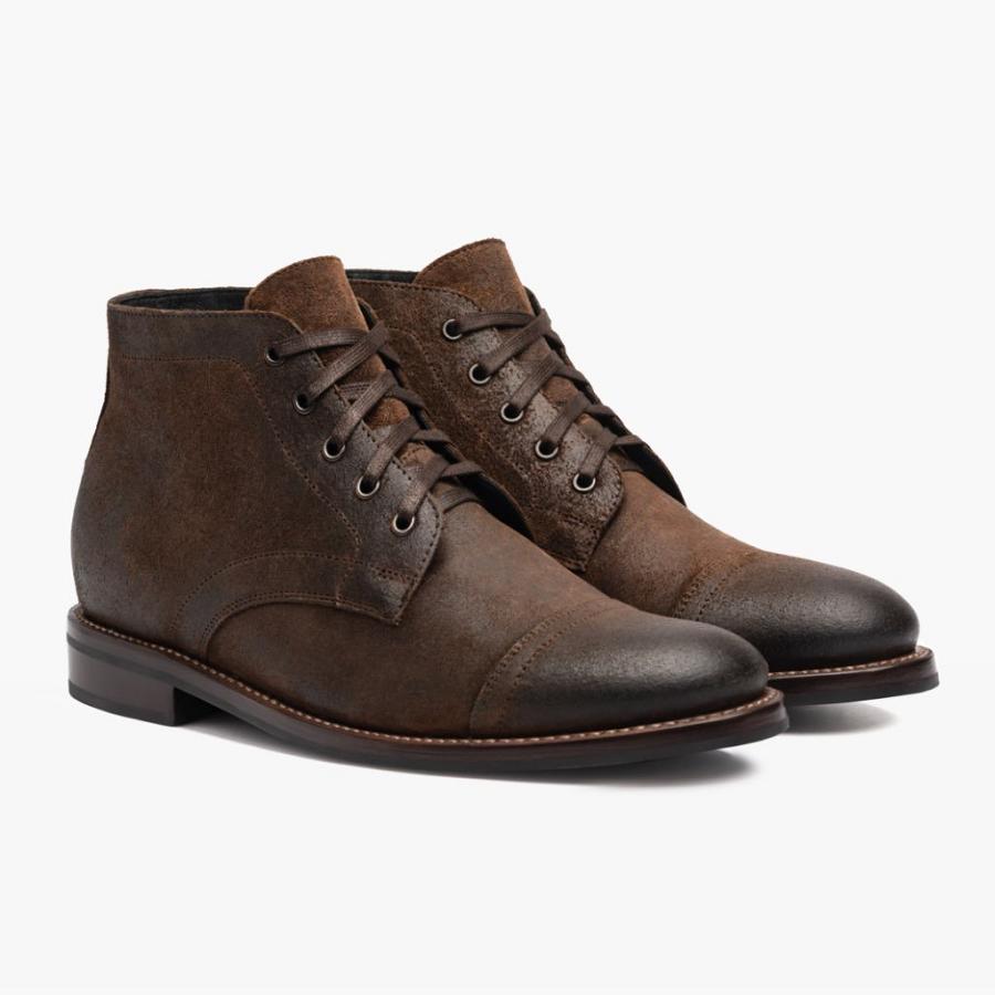 Thursday Boots Cadet Suede Chukka Laarzen Heren Koffie | NL74JPQ