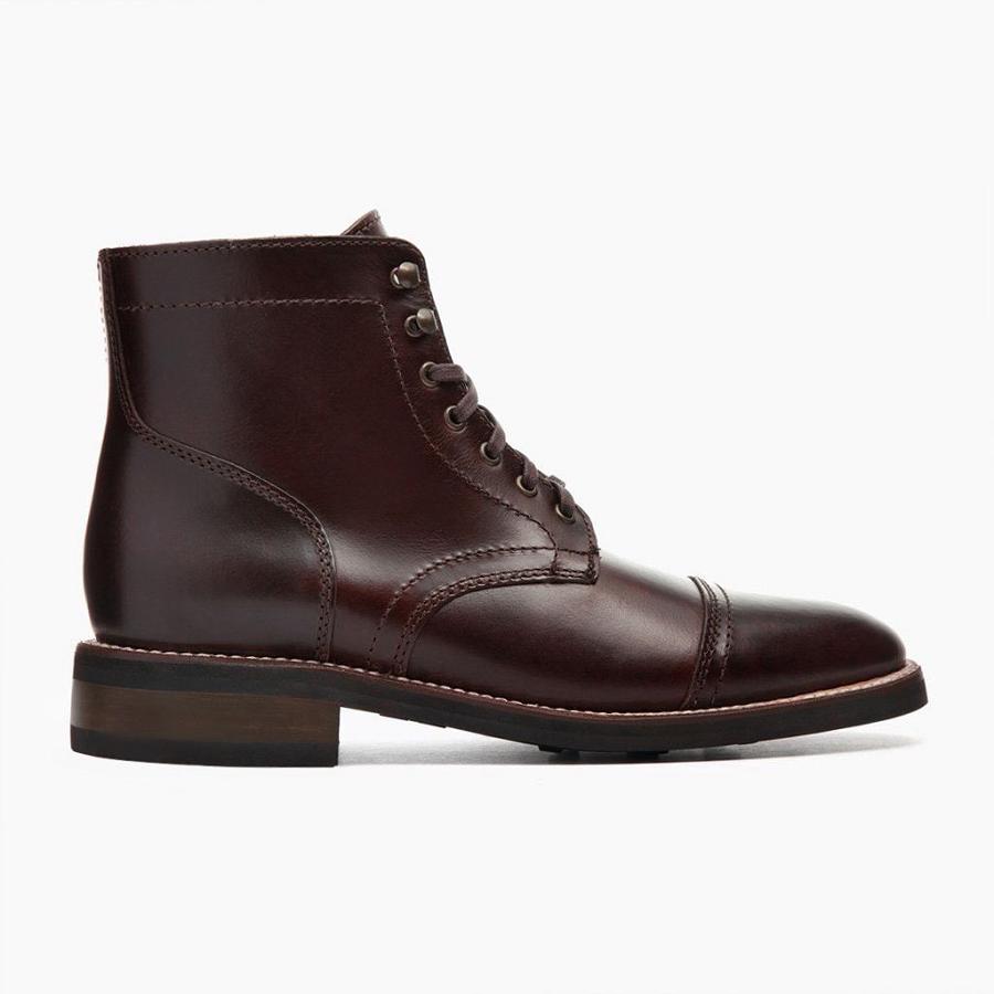 Thursday Boots Captain Leren Chukka Laarzen Heren Koffie | NL73KOR