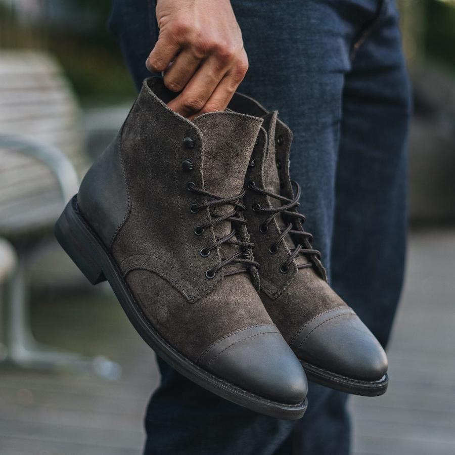 Thursday Boots Captain Leren Klassieke Rugged & Resilient Laarzen Heren Olijfgroen | NL390DFM48