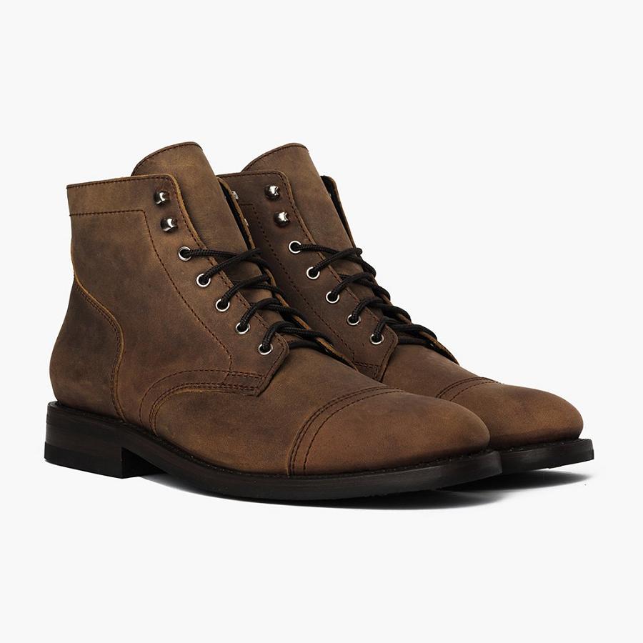 Thursday Boots Captain Leren Klassieke Rugged & Resilient Laarzen Heren Bruin | NL390DFM49