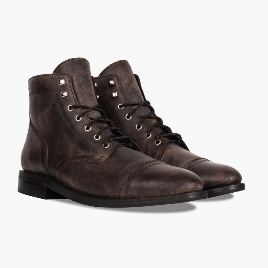 Thursday Boots Captain Leren Klassieke Rugged & Resilient Laarzen Heren Bordeaux | NL390DFM5