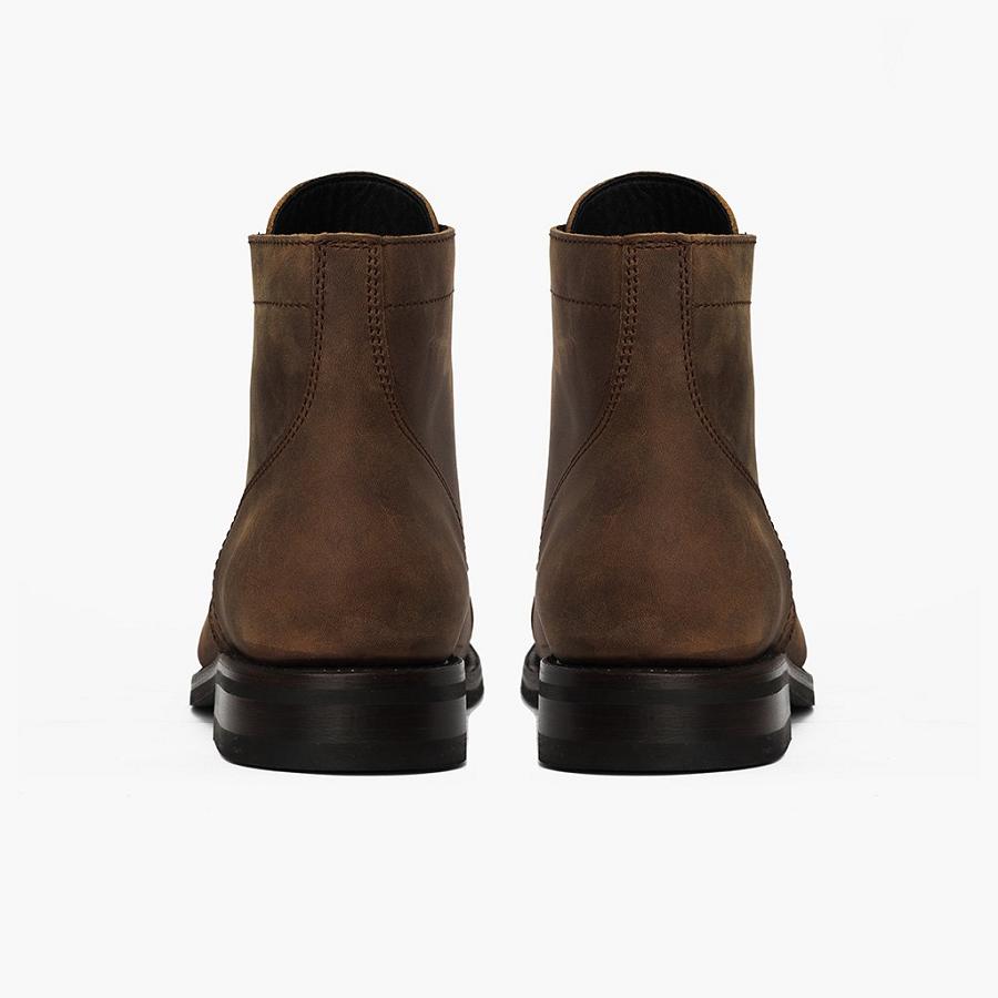 Thursday Boots Captain Leren Klassieke Veterlaarzen Heren Bruin | NL48JPQ