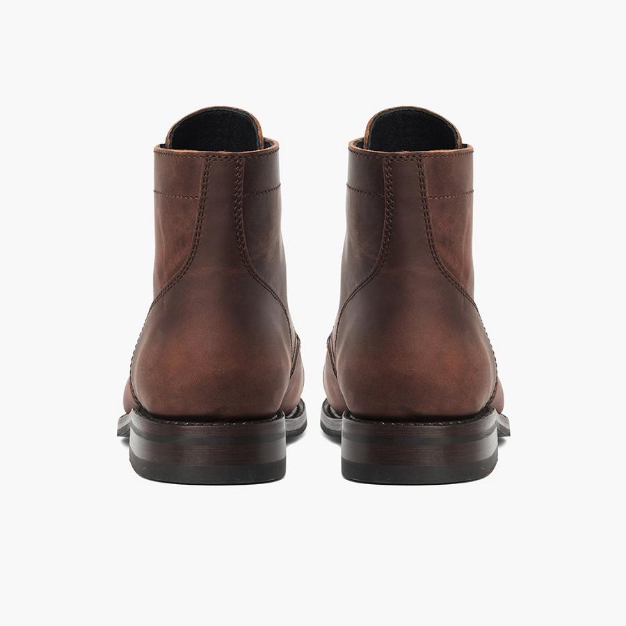 Thursday Boots Captain Leren Rugged & Resilient Laarzen Heren Bruin Koffie | NL390DFM42