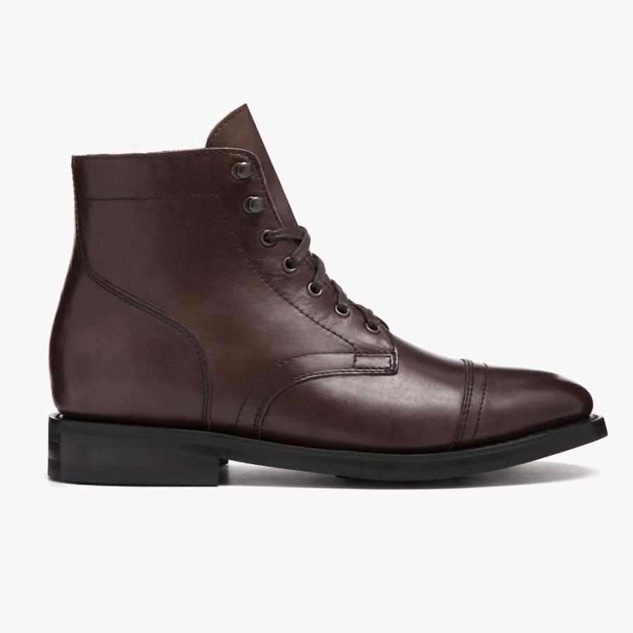 Thursday Boots Captain Leren Suede Veterlaarzen Heren Koffie | NL426EBC