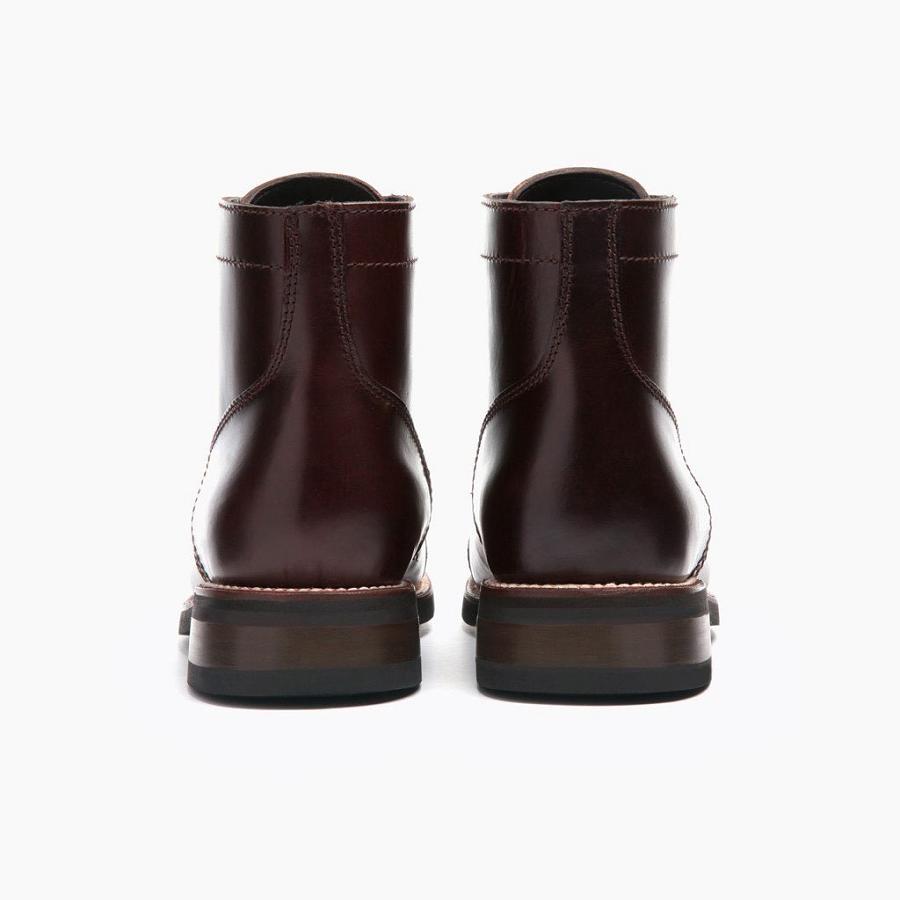 Thursday Boots Captain Leren Veterlaarzen Heren Bordeaux | NL51FDN