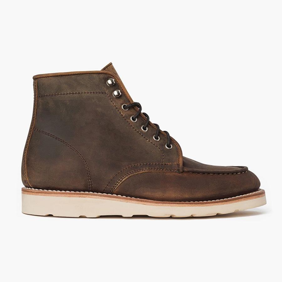 Thursday Boots Diplomat Leren Chukka Laarzen Heren Bruin | NL71ZUT