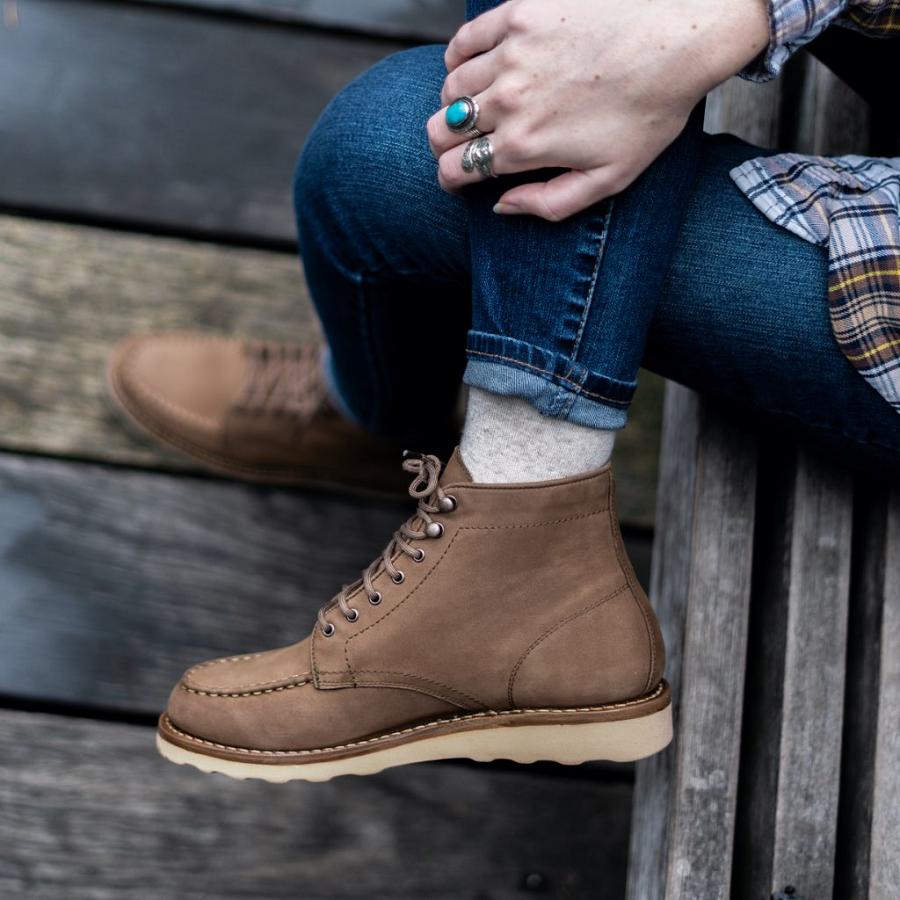 Thursday Boots Diplomat Nubuck Veterlaarzen Dames Bruin | NL173CTV