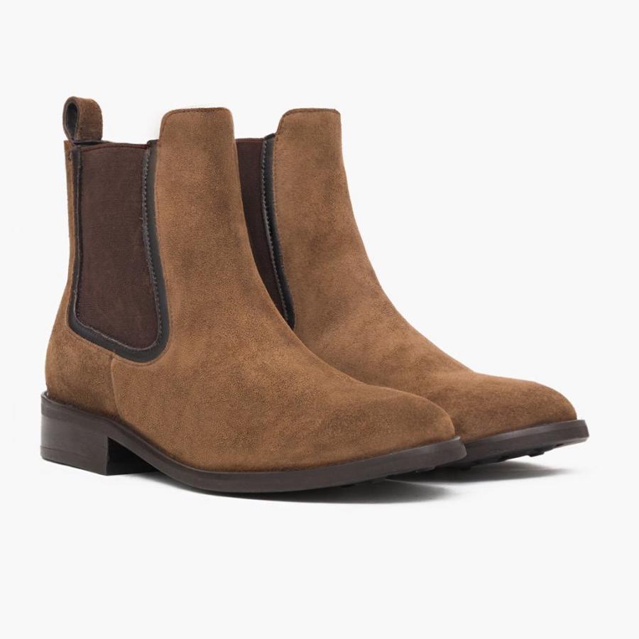 Thursday Boots Duchess Suede Laarsjes Dames Bruin | NL221MQZ