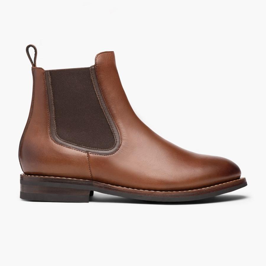 Thursday Boots Duke Leren Laarsjes Heren Bruin | NL92NWY