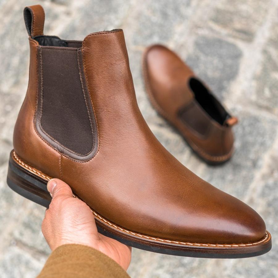 Thursday Boots Duke Leren Laarsjes Heren Bruin | NL92NWY