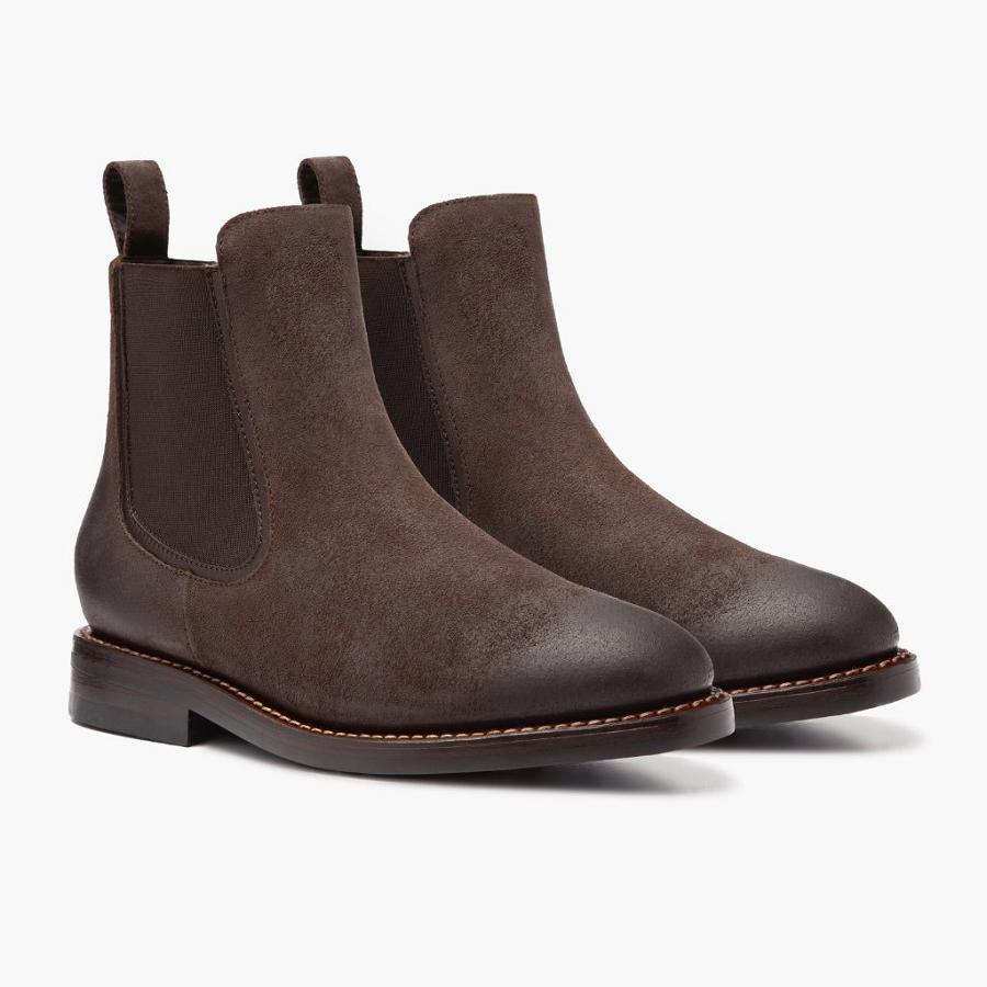 Thursday Boots Duke Suede Laarsjes Heren Koffie | NL90QMA