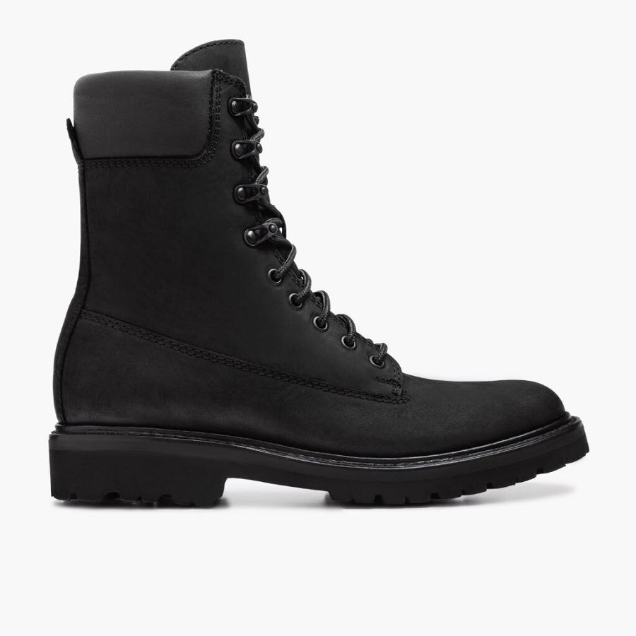 Thursday Boots Explorer Leren Veterlaarzen Heren Zwart | NL414GSO