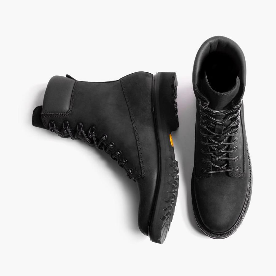 Thursday Boots Explorer Leren Veterlaarzen Heren Zwart | NL414GSO