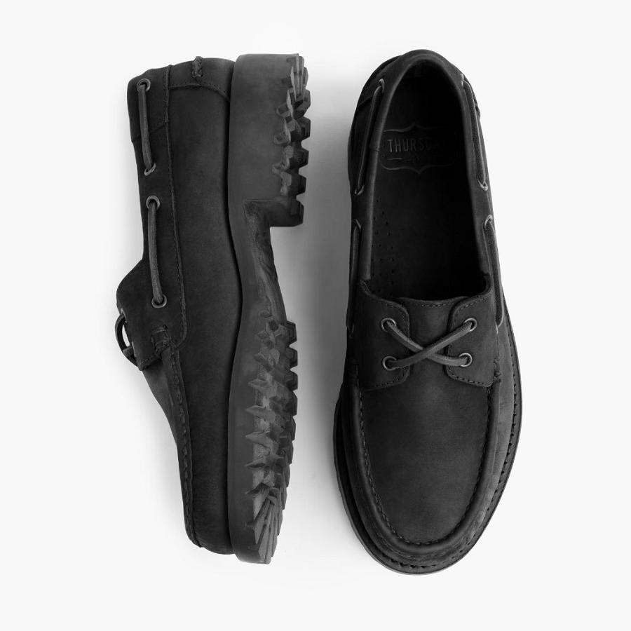 Thursday Boots Handsewn Leren Loafers Heren Zwart | NL338DFM