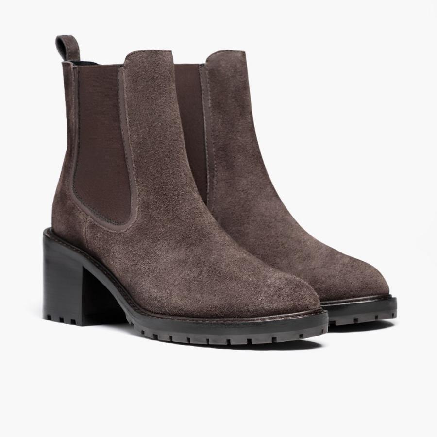 Thursday Boots Knockout Suede Laarzen Dames Koffie | NL144NWY