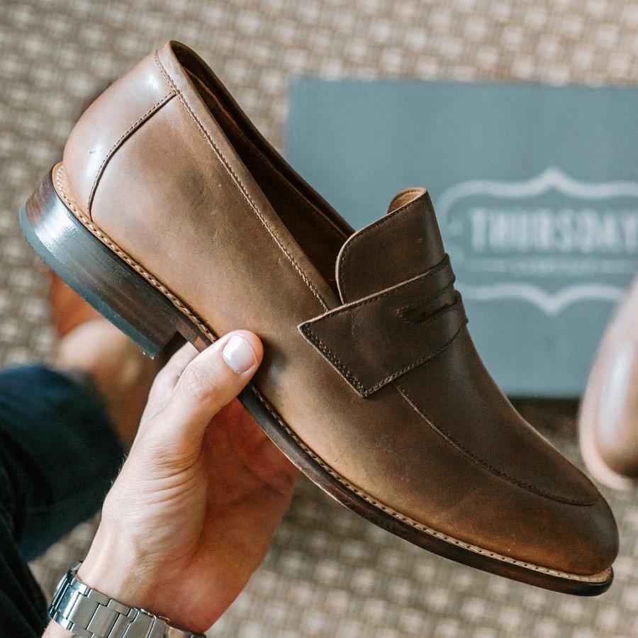 Thursday Boots Lincoln Leren Bootschoenen Heren Bruin | NL360JPQ