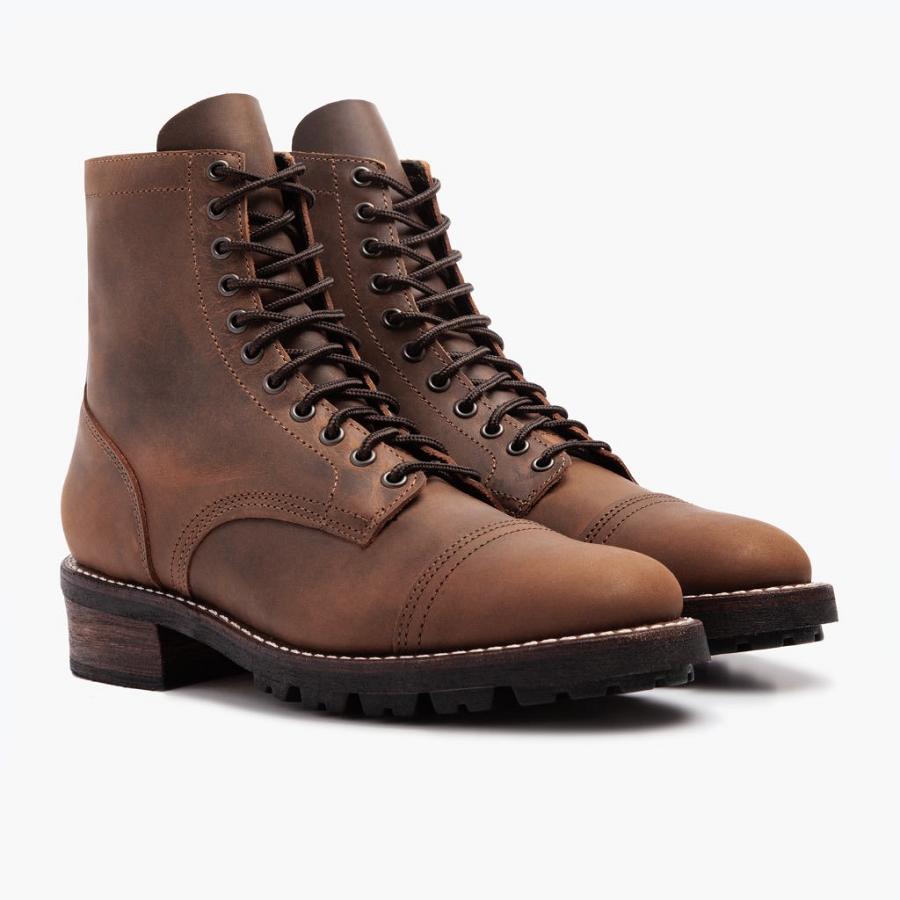 Thursday Boots Logger Leren Laarzen Heren Bruin | NL390DFM15