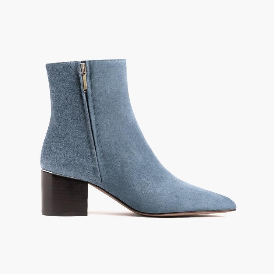 Thursday Boots Luna Suede Laarzen Dames Blauw | NL156DFM