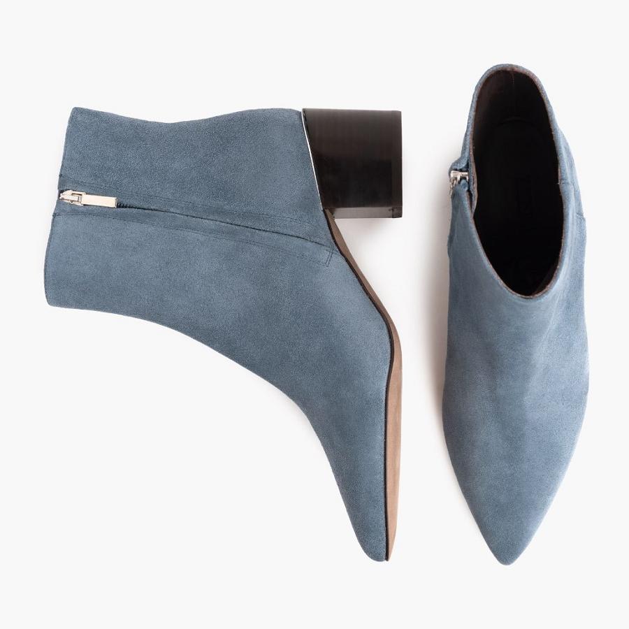 Thursday Boots Luna Suede Laarzen Dames Blauw | NL156DFM