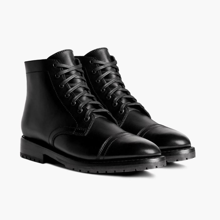 Thursday Boots Major Leren Laarzen Heren Zwart | NL390DFM14