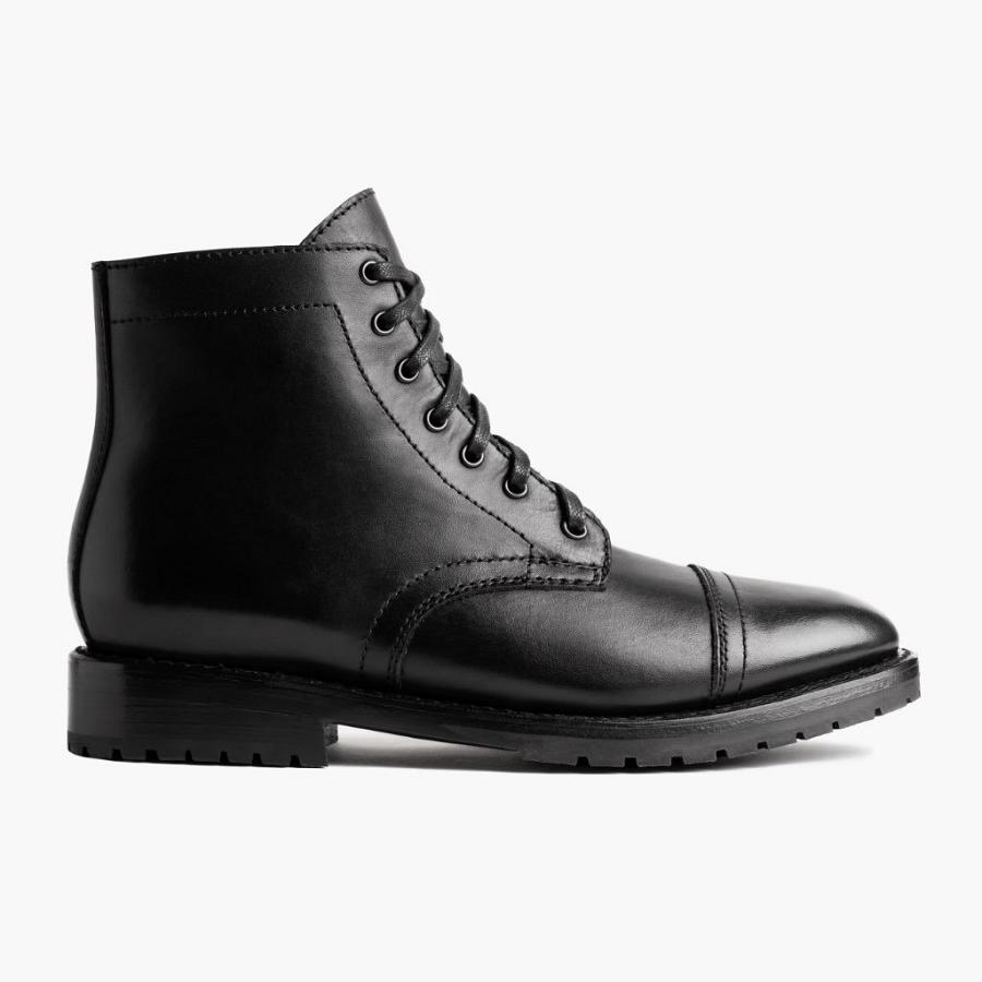 Thursday Boots Major Leren Laarzen Heren Zwart | NL390DFM14