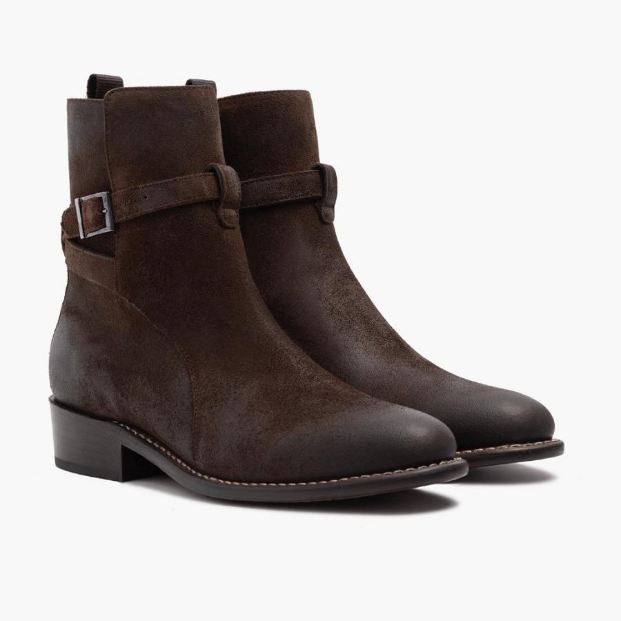 Thursday Boots Rogue Suede Laarsjes Heren Bordeaux | NL81PJJ