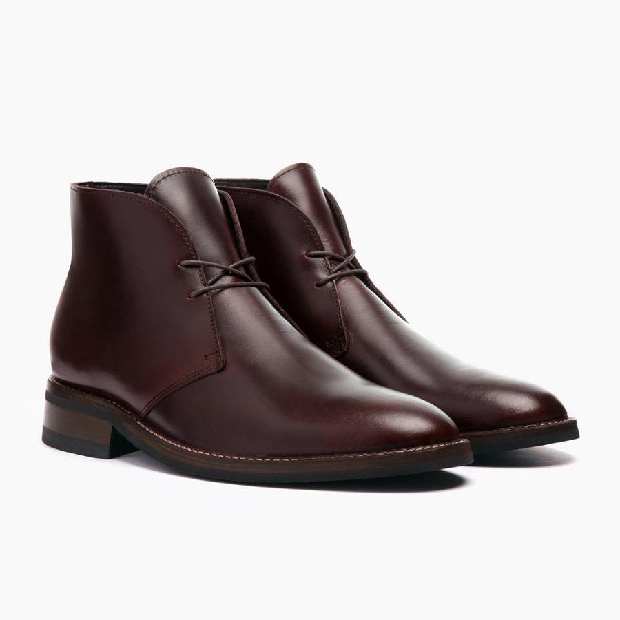 Thursday Boots Scout Leren Chukka Laarzen Heren Koffie | NL67BEX