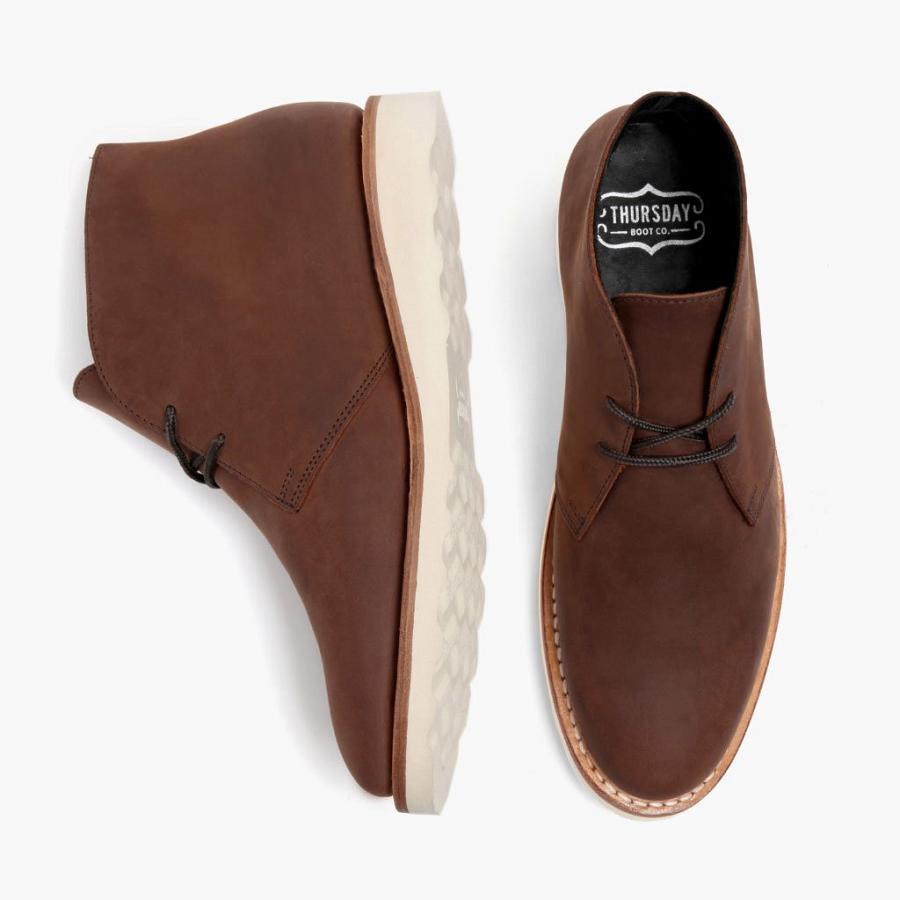 Thursday Boots Scout Leren Veterlaarzen Heren Bruin | NL397YXF