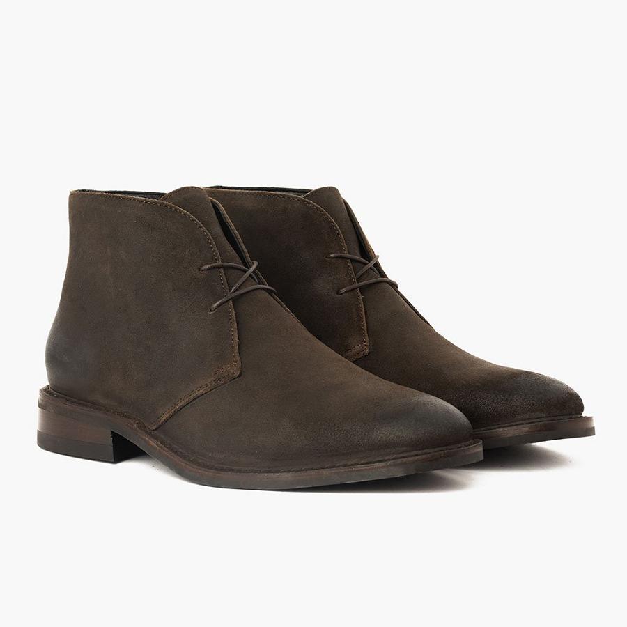 Thursday Boots Scout Suede Chukka Laarzen Heren Donkerolijfgroen | NL63WNB