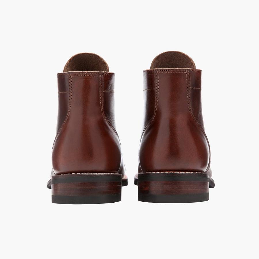 Thursday Boots Vanguard Leren Veterlaarzen Heren Bordeaux | NL390DFM58