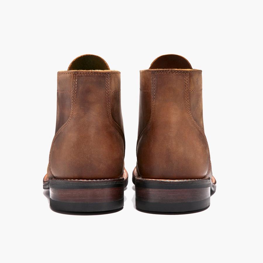 Thursday Boots Vanguard Leren Veterlaarzen Heren Koffie | NL390DFM60