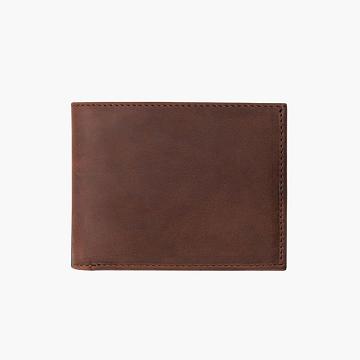 Thursday Boots Bifold Leren Portefeuille Heren Koffie | NL242TCE