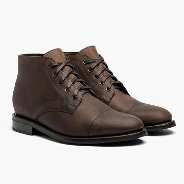 Thursday Boots Cadet Leren Chukka Laarzen Heren Koffie | NL75HAP