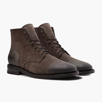 Thursday Boots Captain Leren Klassieke Rugged & Resilient Laarzen Heren Olijfgroen | NL390DFM48