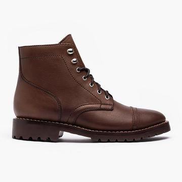 Thursday Boots Captain Leren Laarzen Heren Whiskey | NL390DFM51