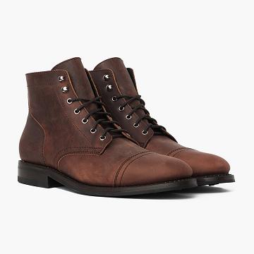 Thursday Boots Captain Leren Rugged & Resilient Laarzen Heren Bruin Koffie | NL390DFM42