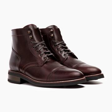 Thursday Boots Captain Leren Rugged & Resilient Laarzen Heren Bordeaux | NL390DFM45