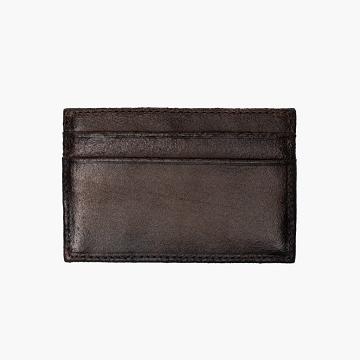 Thursday Boots Card Holder Leren Klassieke Portefeuille Heren Koffie | NL234DFM