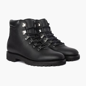 Thursday Boots Commander Leren Rugged & Resilient Laarzen Heren Zwart | NL390DFM36