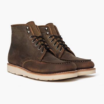 Thursday Boots Diplomat Leren Rugged & Resilient Laarzen Heren Grijs | NL390DFM35