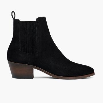 Thursday Boots Dreamer Suede Laarsjes Dames Zwart | NL226XYU