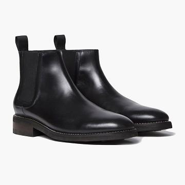 Thursday Boots Duke Leren Laarsjes Heren Zwart | NL93BEX