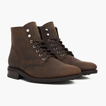 Thursday Boots President Leren Rugged & Resilient Laarzen Heren Bordeaux | NL390DFM1