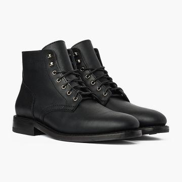 Thursday Boots President Leren Rugged & Resilient Laarzen Heren Zwart | NL390DFM10