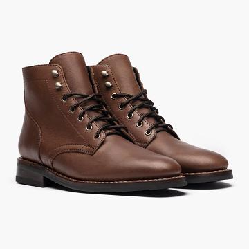 Thursday Boots President Leren Rugged & Resilient Laarzen Heren Koffie | NL390DFM11