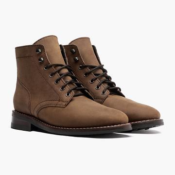 Thursday Boots President Leren Suede Veterlaarzen Heren Bruin | NL3PJJ